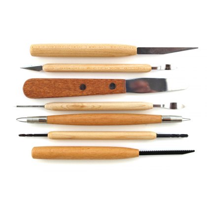 Clean Up Sgraffito Pottery Tools Set Of 7