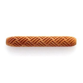 MKM Basketweave Wooden Hand Roller HR-23