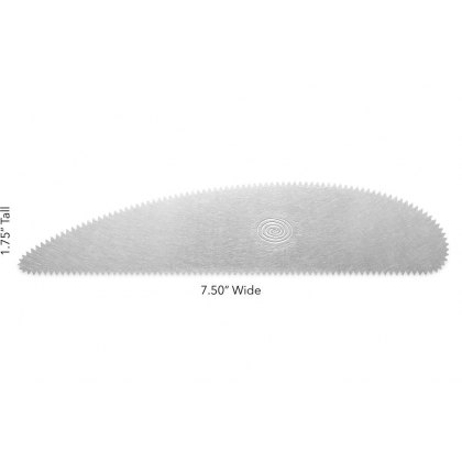 Mudtool Extra Long Scraper Rib Serrated Mudtool Extra Long Scraper Rib Serrated
