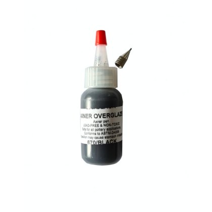 Axner Black Overglaze Pen With Nibs