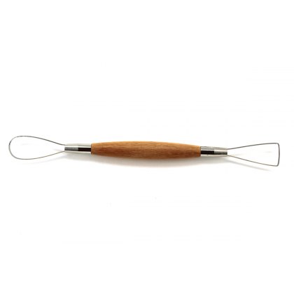 Double Ended Triangle & Pear Loop Pottery Tool S19