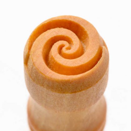 Small Debossed Spiral MKM Stamp