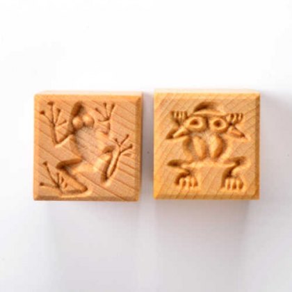 MKM Medium Square Double Ended Frog Stamp SSM-076