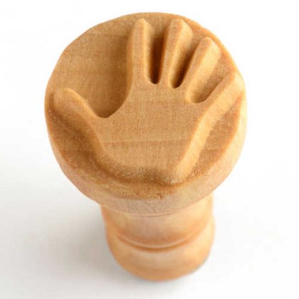 Medium Left Hand MKM Stamp