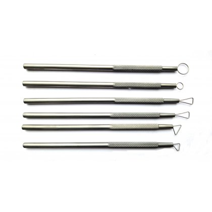 Metal Fine Wire Loop Pottery Tool Set Of 6