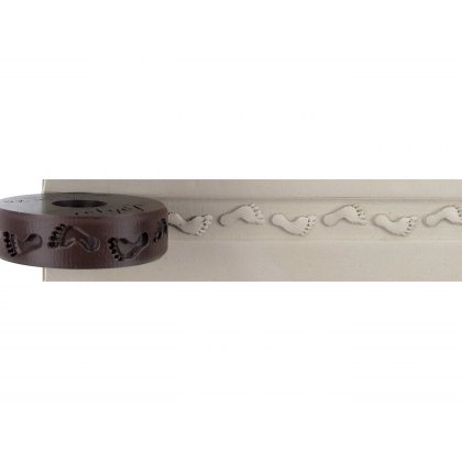 Debossed Human Foot Print Finger Roller