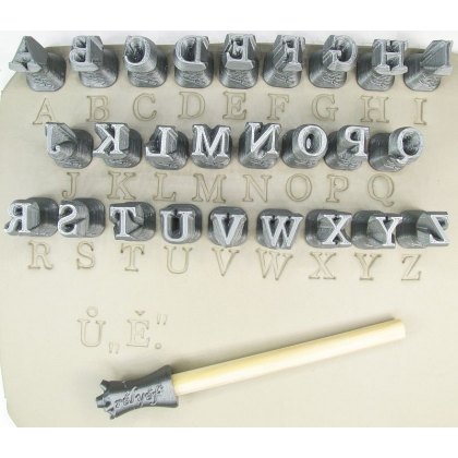 Uppercase Alphabet Letter Stamps 10mm