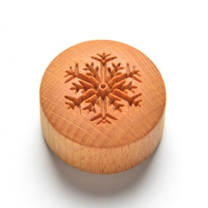 Curve Top Round Snowflake MKM Stamp
