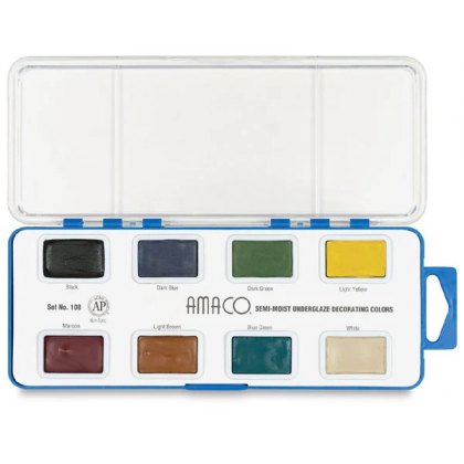 Amaco Semi Moist Underglaze Decorating Watercolors