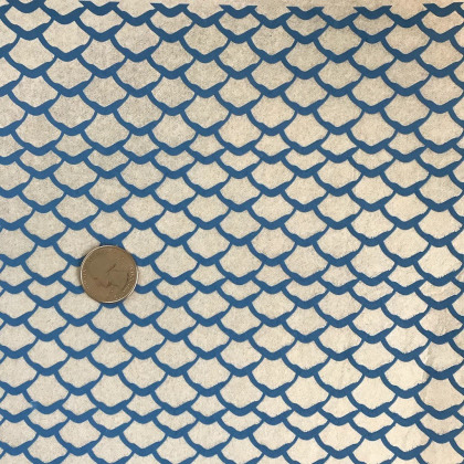 Scales Underglaze Transfer Sheet- Blue