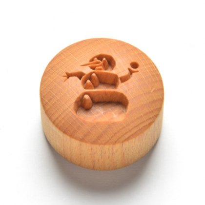Curve Top Round Snowman MKM Stamp