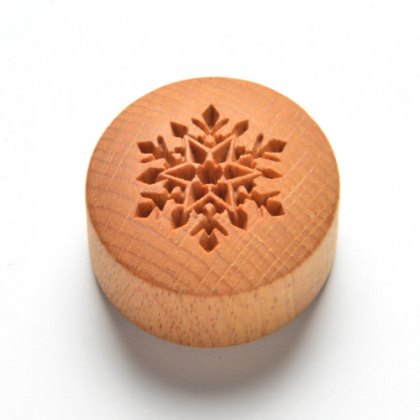 Curve Top Round Snowflake MKM Stamp