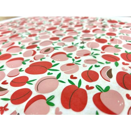 Peaches and Cream Underglaze Transfer Sheet - Multi Coloured