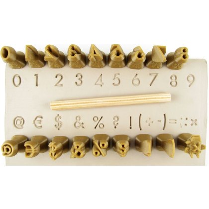 Futura Number 10cm Stamp Set