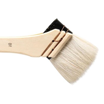 Angled Hake Pottery Brush 50mm
