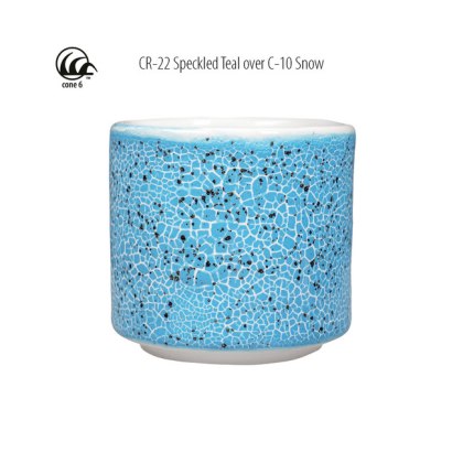Speckled Teal Amaco Crawls Glaze Speckled Teal Amaco Crawls Glaze