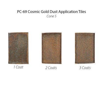 Cosmic Gold Dust Amaco Potters Choice Glaze