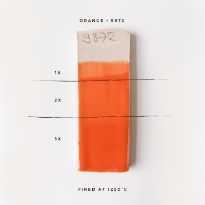 Orange Opaque Stoneware Glaze