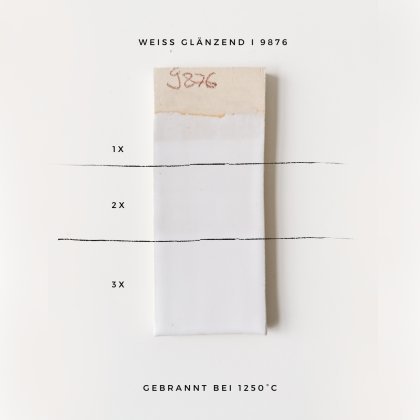 Shiny White Stoneware Glaze