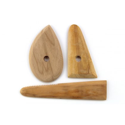 Box Wood Rib Set Of 3