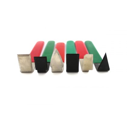 Large Rubber Handled Steel Turning Tools Set Of 6