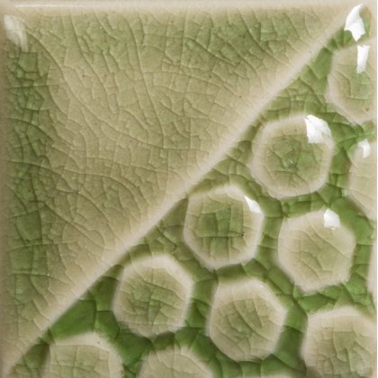 Mayco Green Tea Crackle Glaze