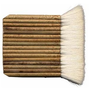 Chinese Pottery Pipe Brush 14 Pipes