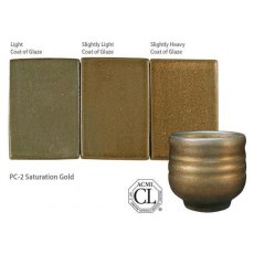 Saturation Gold Amaco Potters Choice Glaze