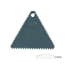 Perspex Serrated Triangular Hard Scraper