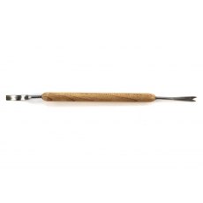Pottery Decorating Tool With Flat Hook