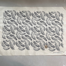 Feathers Underglaze Transfer Sheet - Black