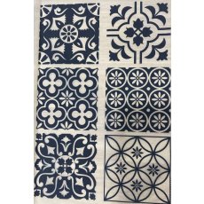Moroccan Tiles A Underglaze Transfer Sheet - Black