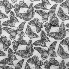 Butterflies Underglaze Transfer Sheet