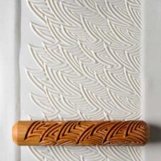 MKM Ocean Waves Wooden 12cm BIG Hand Roller BHR-133