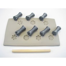 Snowflake Stamps 15mm Set Of 7