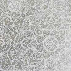 Mandala (Closed Center) Underglaze Transfer Sheet- White