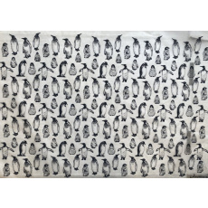Penguins Underglaze Transfer Sheet