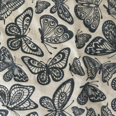 Butterflies in Flight Underglaze Transfer Sheet - Black