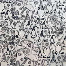Gnomes Underglaze Transfer Sheet- Black