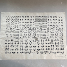 Googly Eyes Underglaze Transfer Sheet