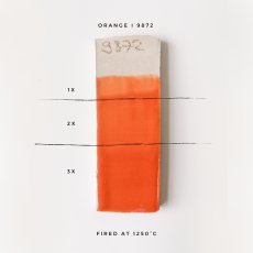 Orange Opaque Stoneware Glaze