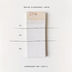 Shiny White Stoneware Glaze