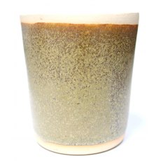 BPS Green Brown Stoneware Brush On Glaze