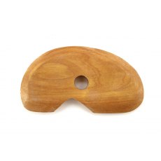 Box Wood Rib Small Half Moon With Notch