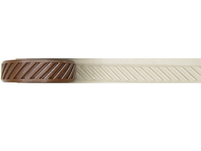 Debossed Slanted Line Finger Roller Debossed Slanted Line Finger Roller