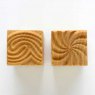 MKM Medium Square Double Ended Spiral and Pattern Stamp SSM-017