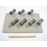 Snowflake Stamps 15mm Set Of 7