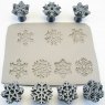 Snowflake Stamps 30mm Set Of 7