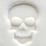 Small Debossed Skull MKM Stamp Small Debossed Skull MKM Stamp