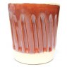 BPS Orange Red Stoneware Brush On Glaze